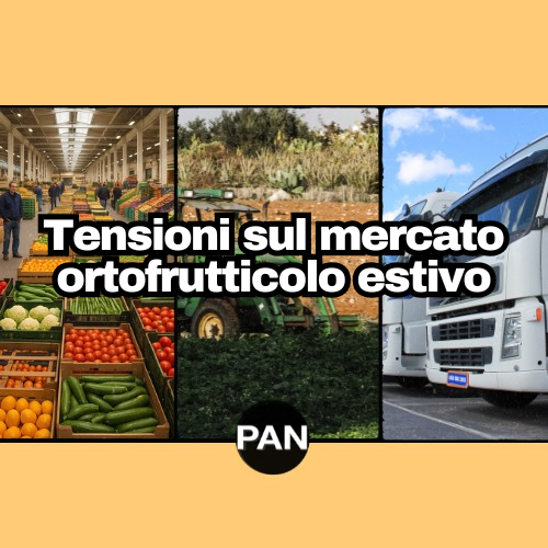 Tensioni sul mercato ortofrutticolo estivo