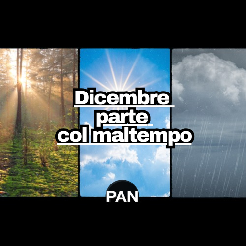 Dicembre parte col maltempo