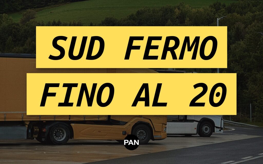 Autotrasporto, Sicilia e Calabria ferme fino al 20 ottobre