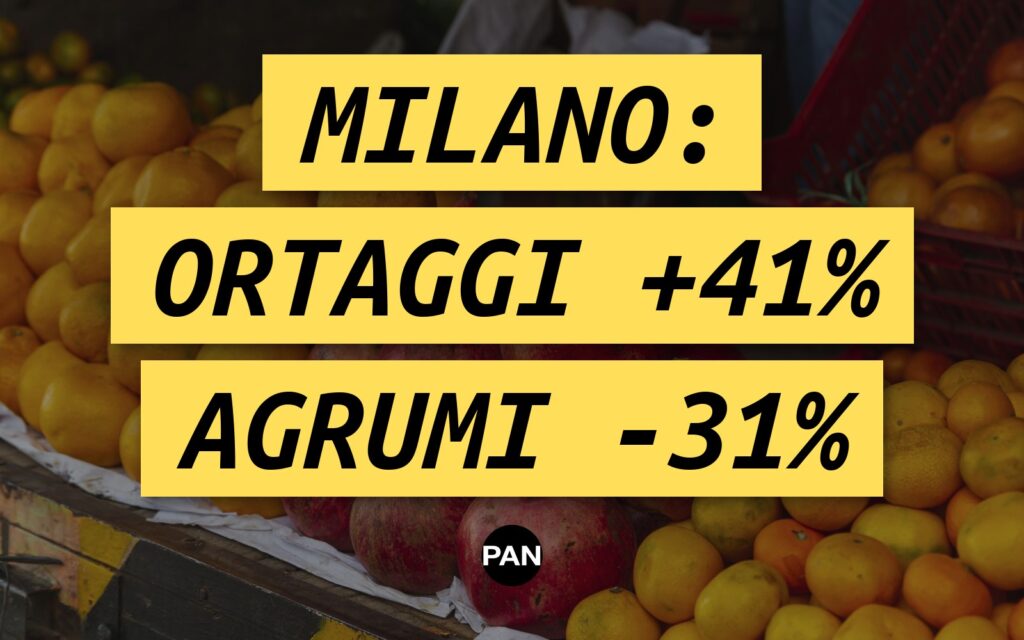 All’Ortomercato di Milano ortaggi +41% e agrumi -31% sull’anno